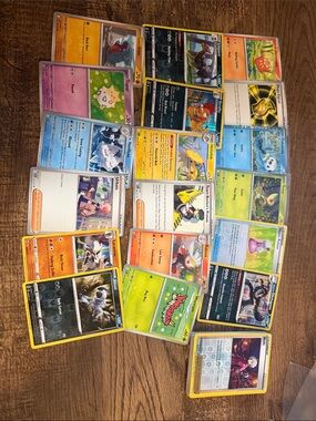 Mixed Pokémon TCG Card Lot - Colorful Assortment 50 cards-C